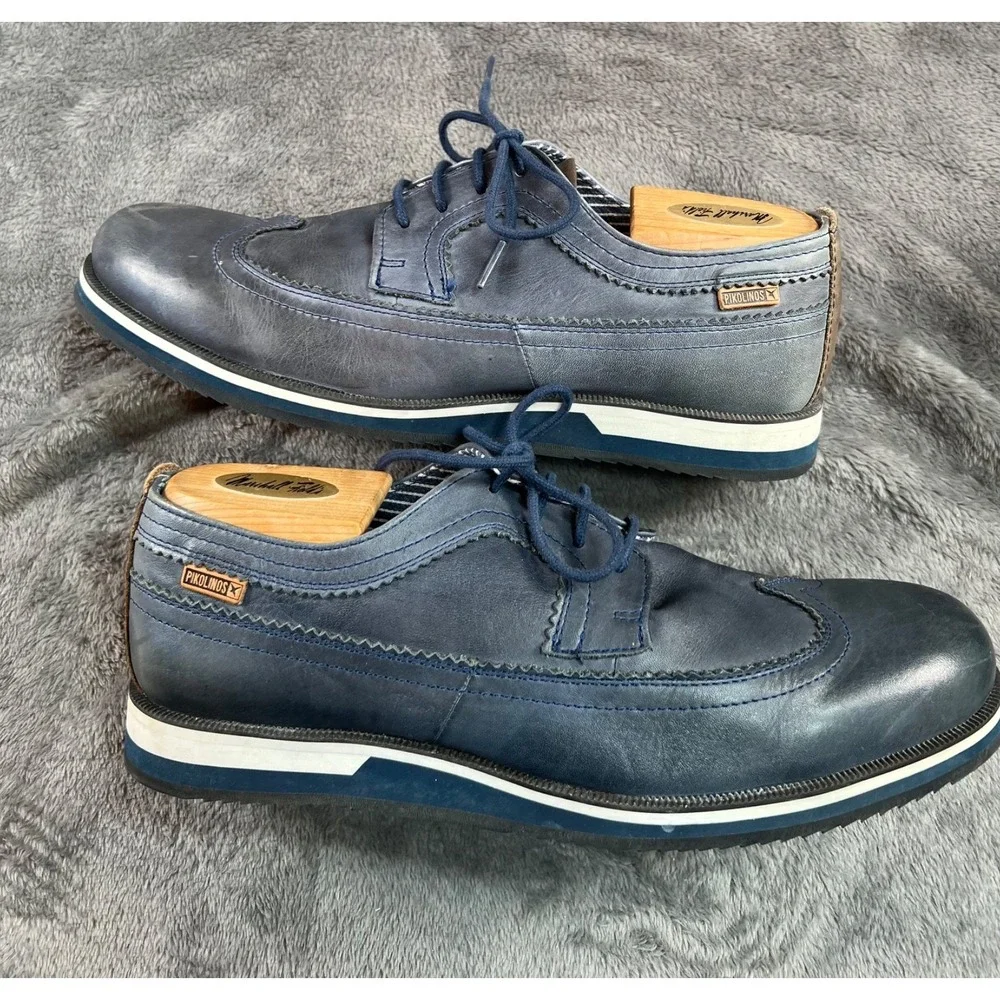 Pikolinos Wingtip Oxford Shoes Mens 42/9 Blue M0K-4208 Nautic